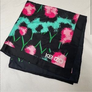 Kenzo / H&M Silk Scarf with leopard design